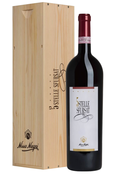 Sfursat Di Valtellina DOCG 5 Stars 2017 Nino Negri (Magnum Wooden Case)