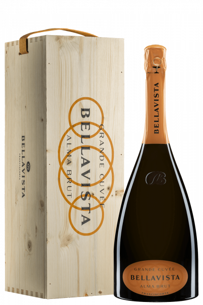 Franciacorta DOCG Grande Cuvée Alma Brut Bellavista 3Liters (Jéroboam Wooden Box)