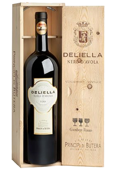 Sicily Nero D'Avola DOC Deliella 2016 Principi Di Butera (Magnum Wooden Case)