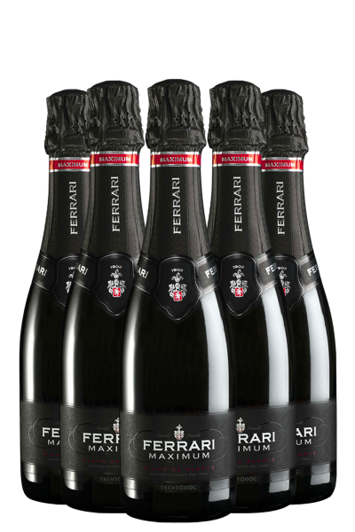 6 Half Bottles Trentodoc Maximum Brut Blanc De Blancs Ferrari 375ml