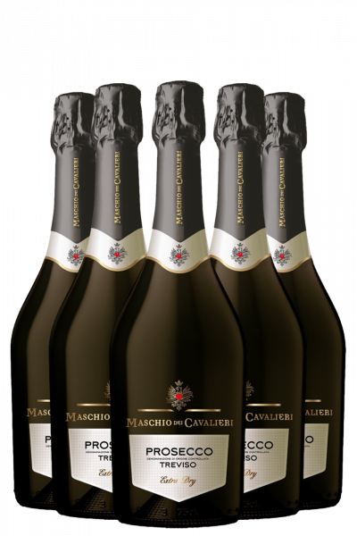 6 Bottles Prosecco DOC Treviso Extra Dry Maschio Dei Cavalieri