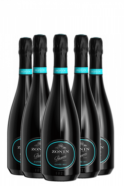 6 Bottles Prosecco DOC Cuvée 1821 Brut Zonin